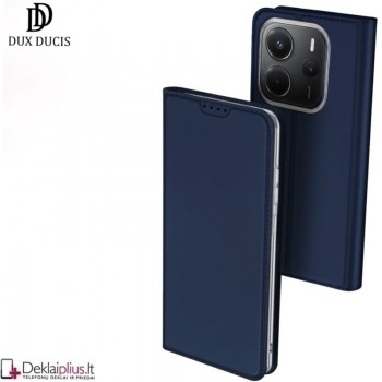 Dux Ducis Skin Pro dirbtinės odos dėklas - mėlynas (Xiaomi Redmi Note 14 4G)